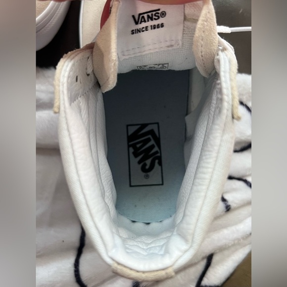 NWOB Vans SK8-Hi High-Top Sneakers 'White Blue' VN0A32QG9LY - Picture 10 of 13